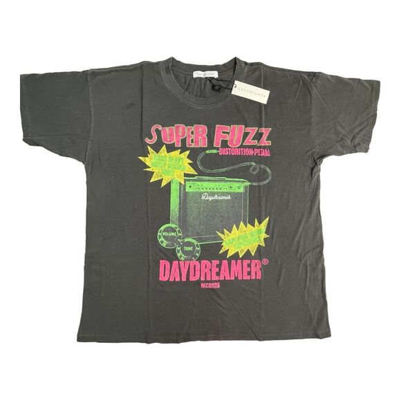 New! Daydreamer Women's Records Super Fuzz Merch Tee Black Size 1X & Medium NWT - Picture 6 of 14